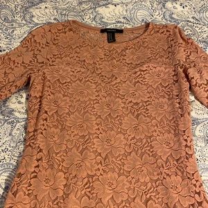 Pink lace dress